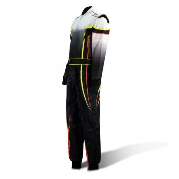 Speed Overall Cordura NEVADA CS-4 schwarz/weiß/neongelb/orange Gr. XL